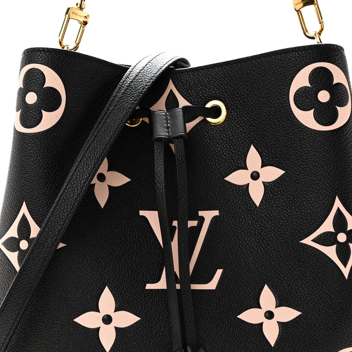 Louis Vuitton Empreinte Monogram Giant Neonoe MM Black Beige 7 of 9