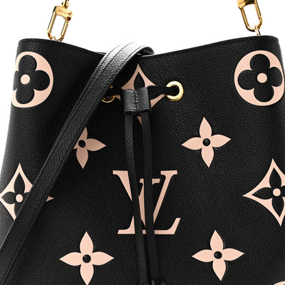 Louis Vuitton Empreinte Monogram Giant Neonoe MM Black Beige 7 of 9