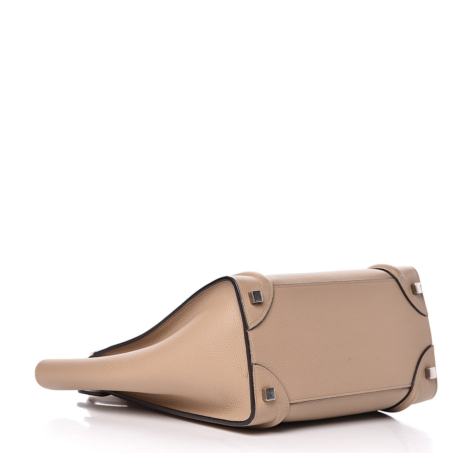 Drummed Calfskin Micro Luggage Dune