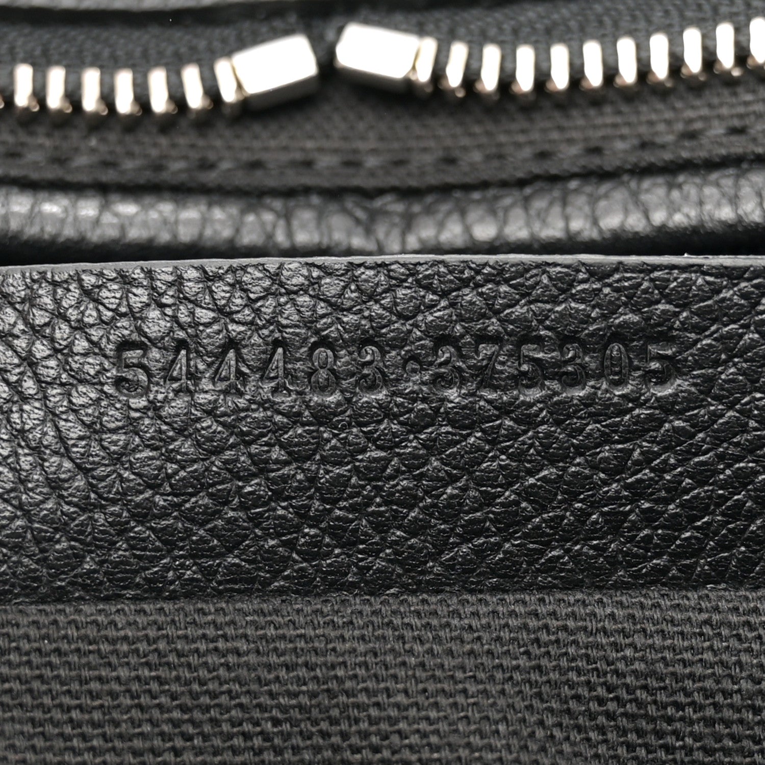 Alexander McQueen Pebbled Calfskin Large Skull Padlock Zip Around Tote Black 7 of 10