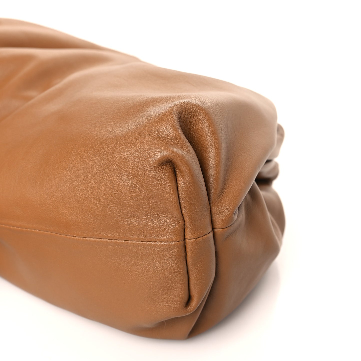 Smooth Butter Calf The Pouch Oversized Clutch Cammello
