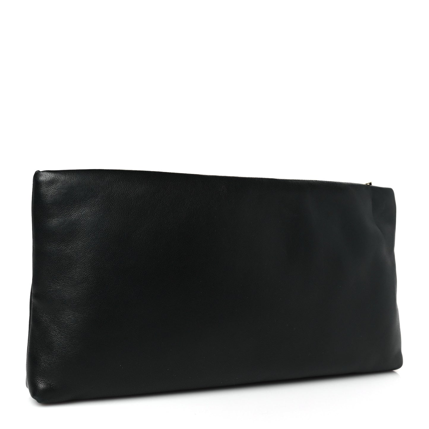Lambskin Long Calypso Pouch Black
