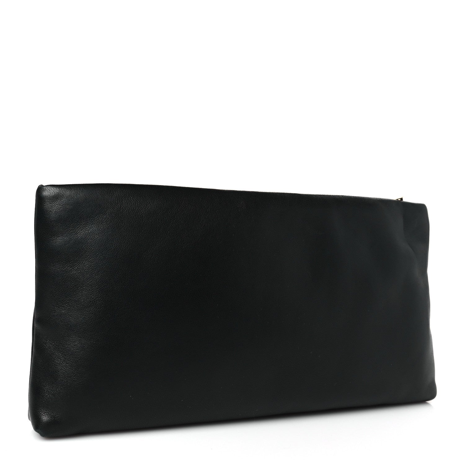 Saint Laurent Lambskin Long Calypso Pouch Black 3 of 10