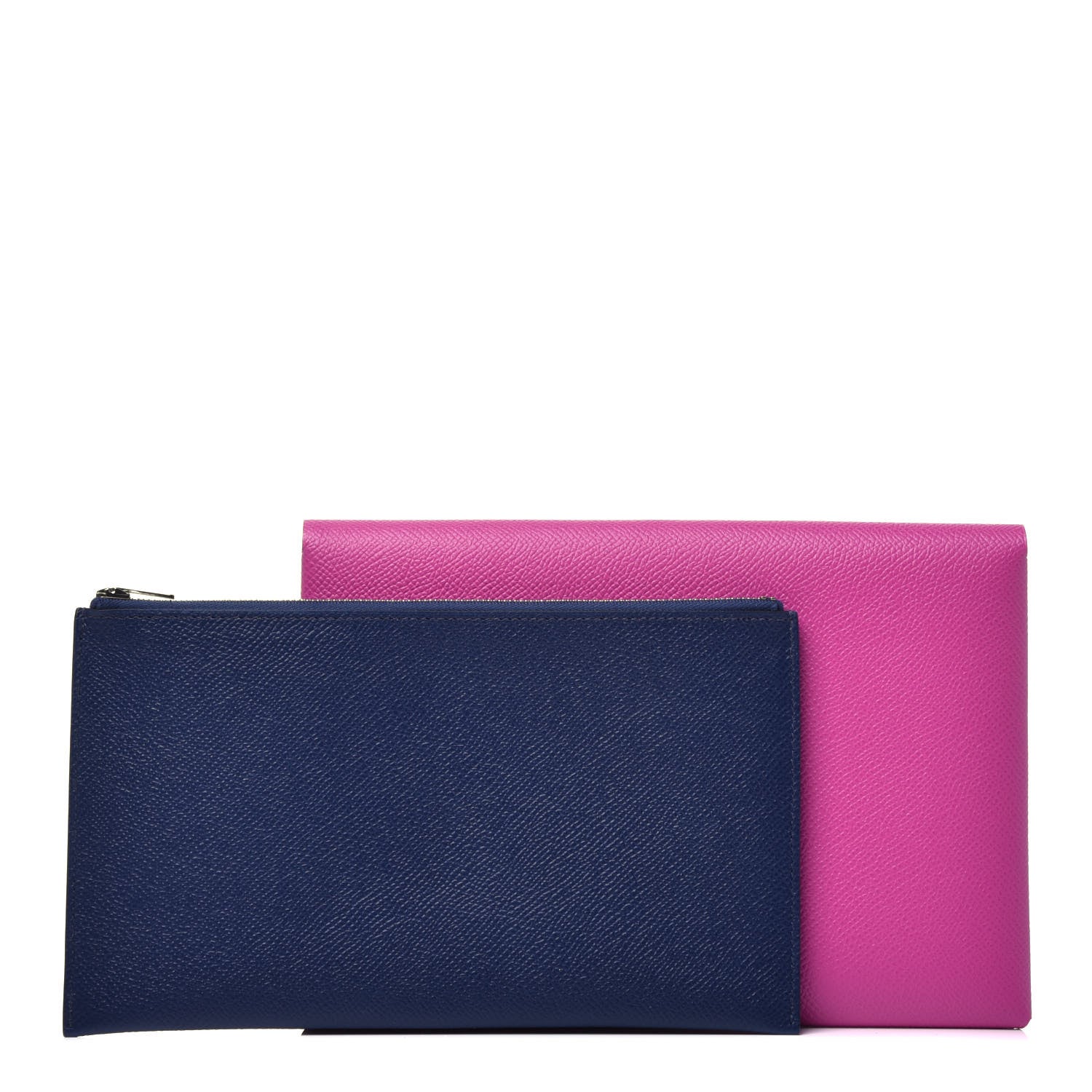 Hermes Epsom Calvi Pouch Magnolia Bleu Saphir 1 of 9