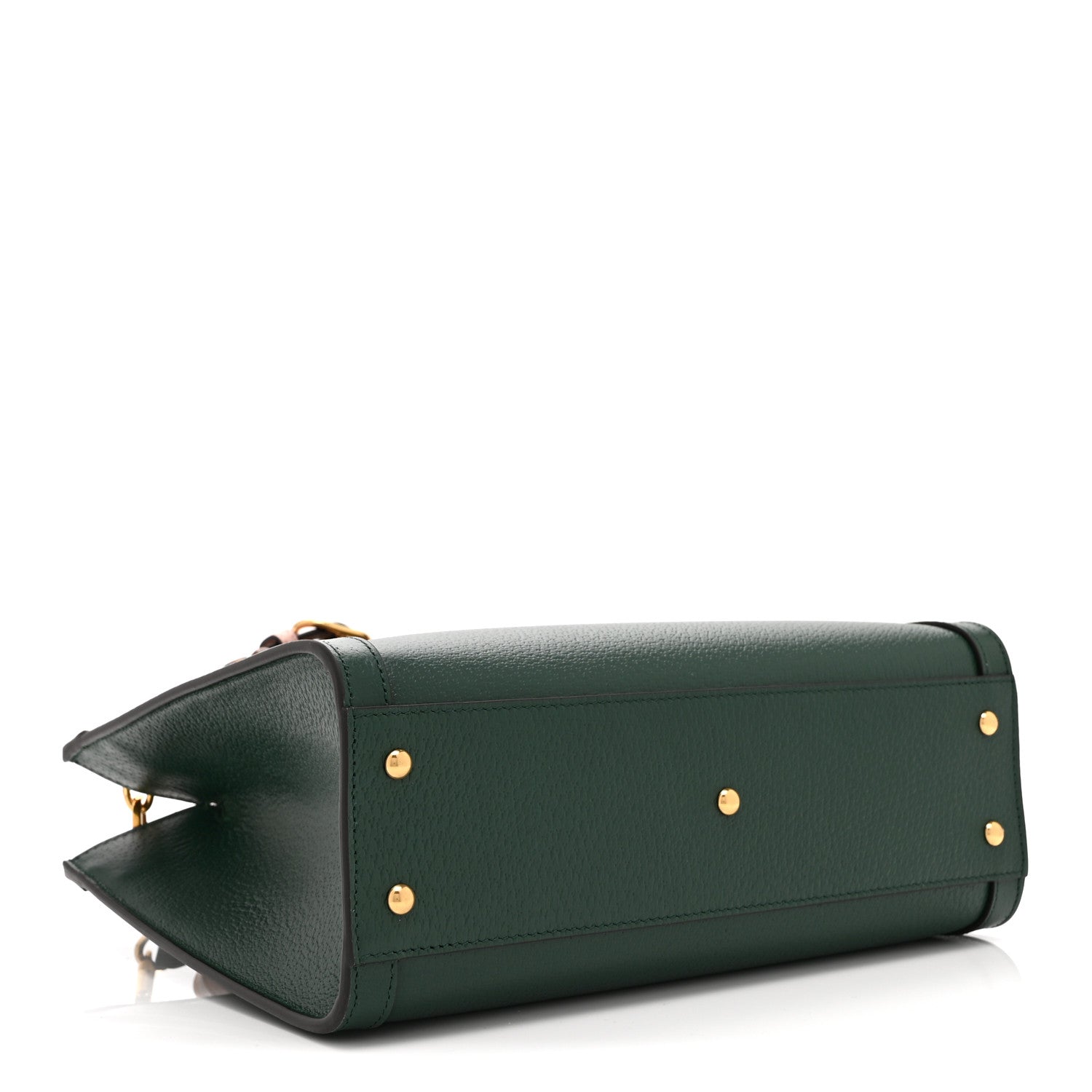Gucci Wonka Grain Calfskin Small Diana Tote Bag Vintage Green Powder Pink 4 of 10