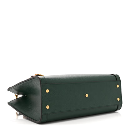 Gucci Wonka Grain Calfskin Small Diana Tote Bag Vintage Green Powder Pink 4 of 10