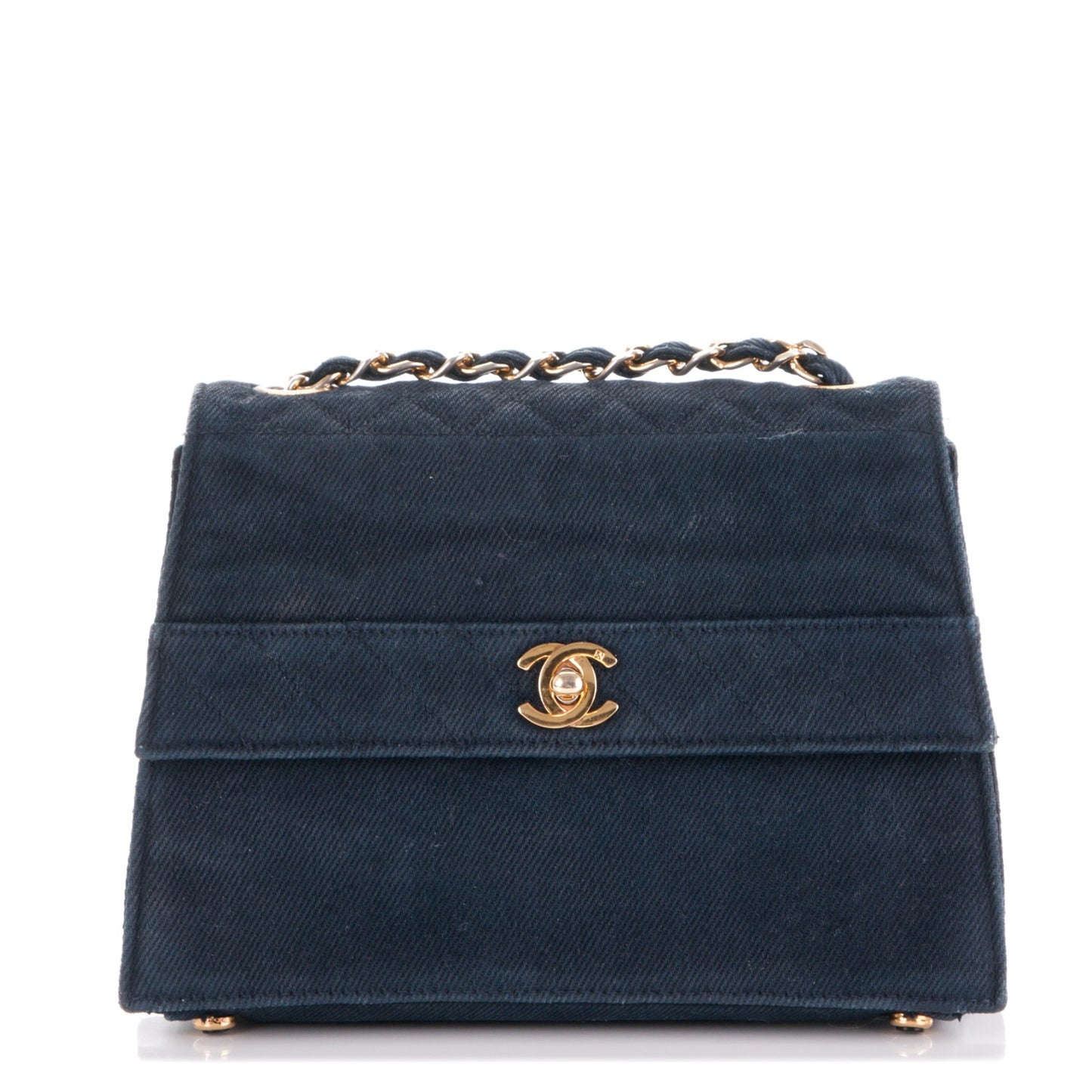 Denim Small Single Flap Blue