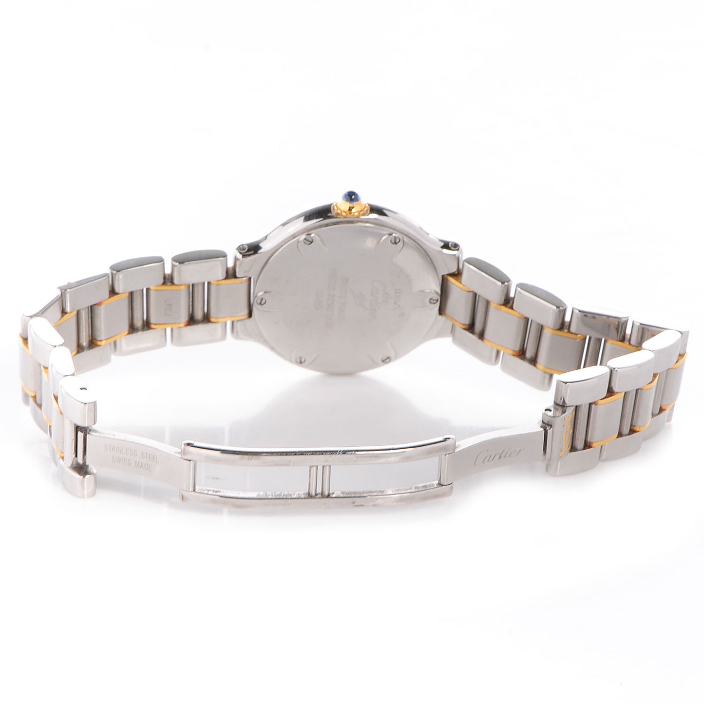 Stainless Steel 18K Yellow Gold 28mm Must De 21 Quartz Watch