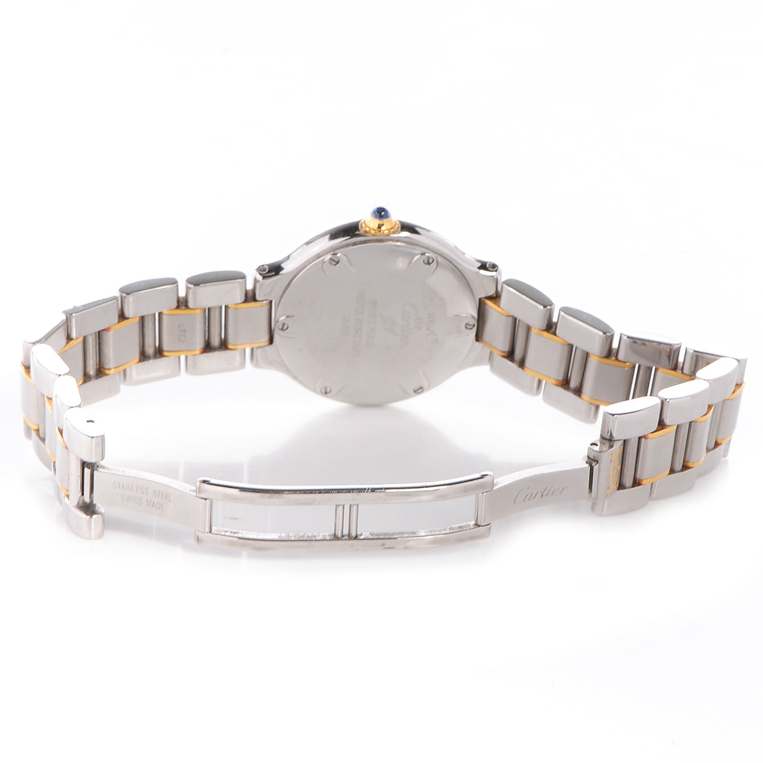 Cartier Stainless Steel 18K Yellow Gold 28mm Must De 21 Quartz Watch 5 of 6