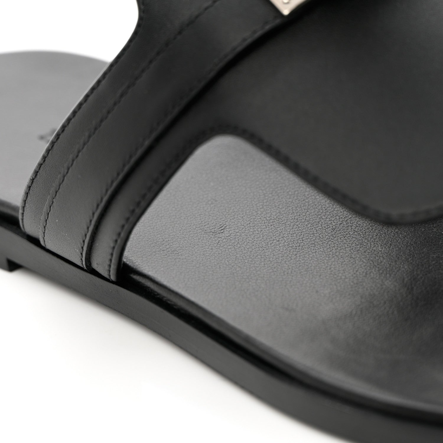 Hermes Calfskin Womens Elixir Sandals 36 Black 11 of 13