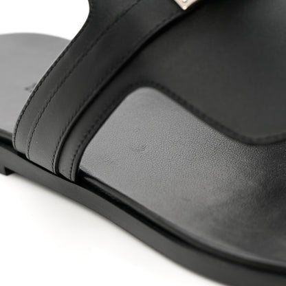 Hermes Calfskin Womens Elixir Sandals 36 Black 11 of 13