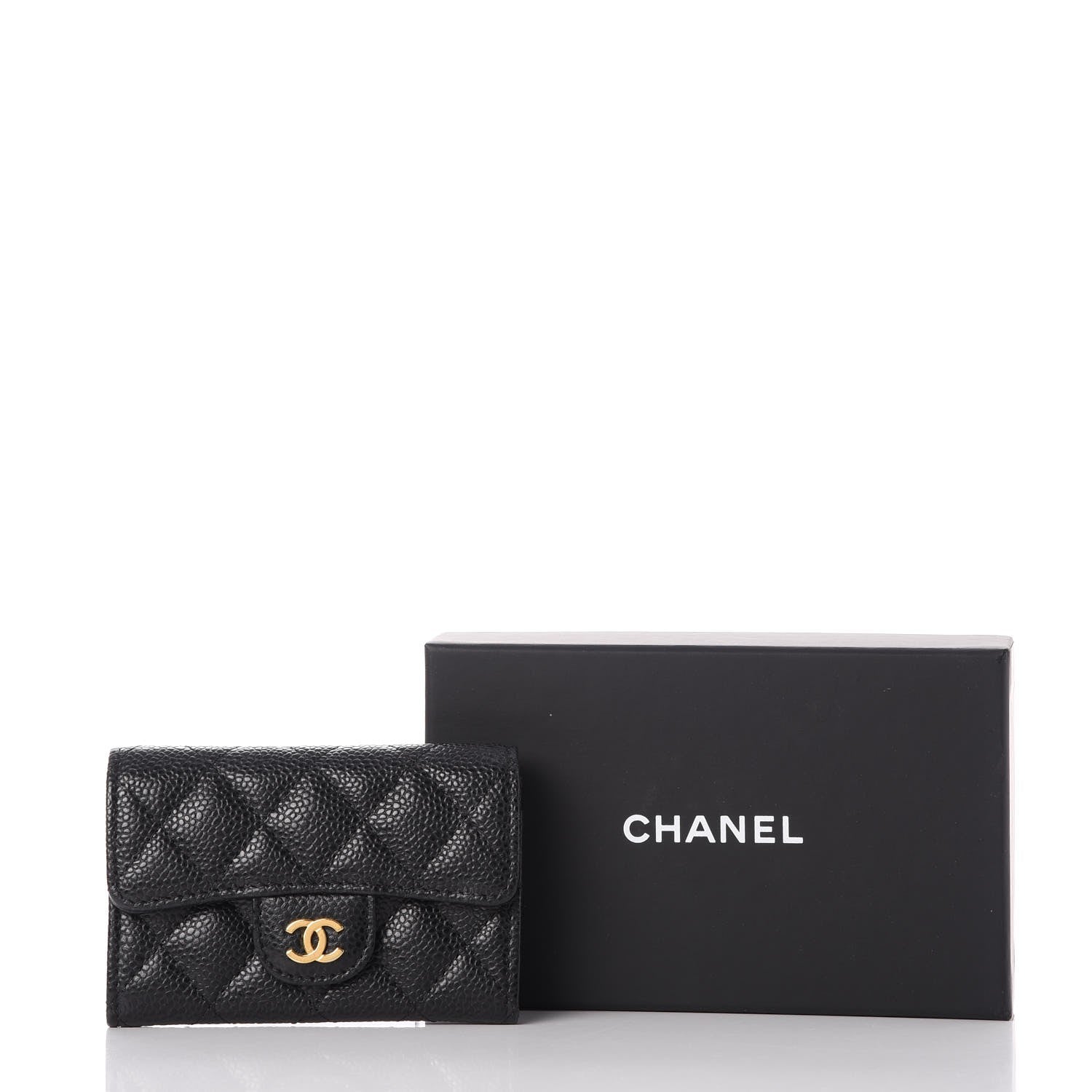 Chanel Caviar Quilted Flap Card Holder Black 10 of 10