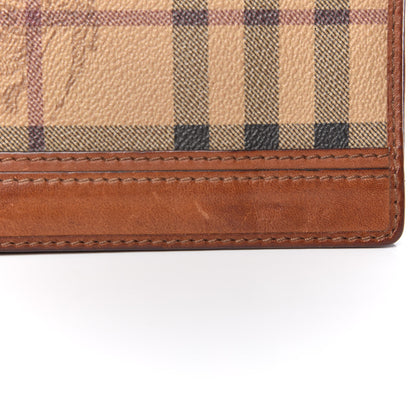 Burberry Haymarket Check Continental Wallet Tan 8 of 17