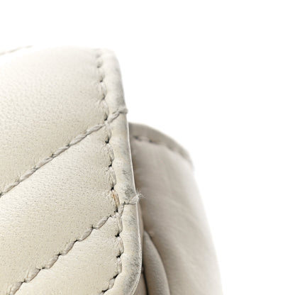 Gucci Calfskin Matelasse Super Mini GG Marmont Shoulder Bag White 14 of 15
