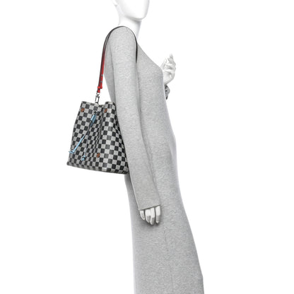 Louis Vuitton Damier Neonoe Black White 2 of 10