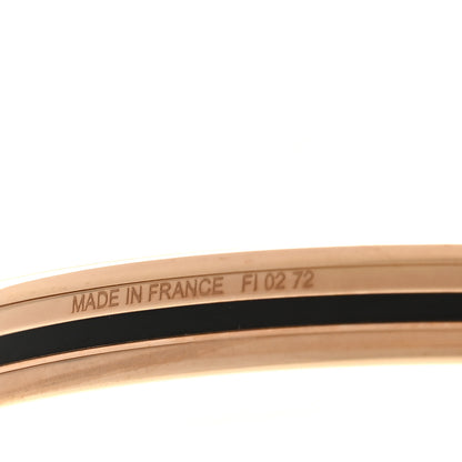 Hermes Enamel Printed Extra Narrow Fusion Bracelet Rose Candeur Poussin 4 of 6
