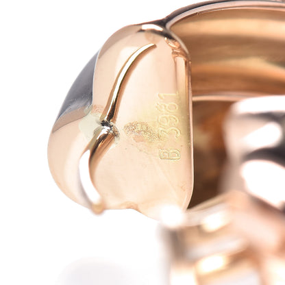 Cartier 18K Pink Yellow White Gold 9.5mm Trinity Hoop Earrings 5 of 5