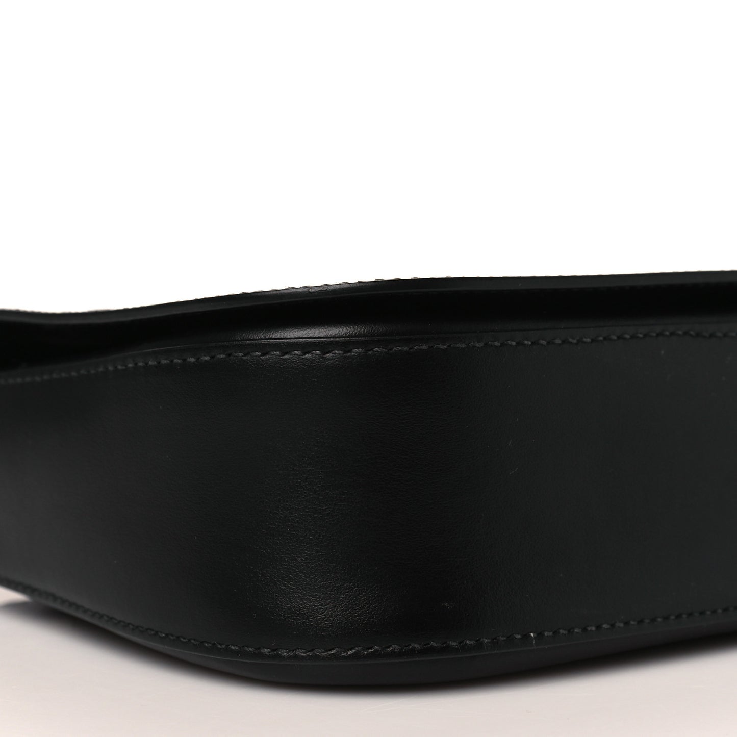 Vitello Intreccio Tress Shoulder Bag Black