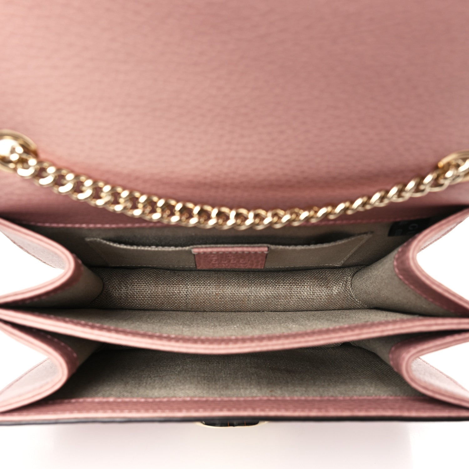 Gucci Dollar Calfskin Small Interlocking G Shoulder Bag Soft Pink 4 of 9