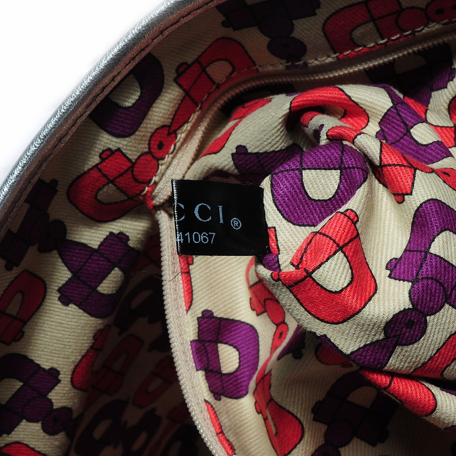 Gucci Guccissima Medium Princy Tote Silver 15 of 17