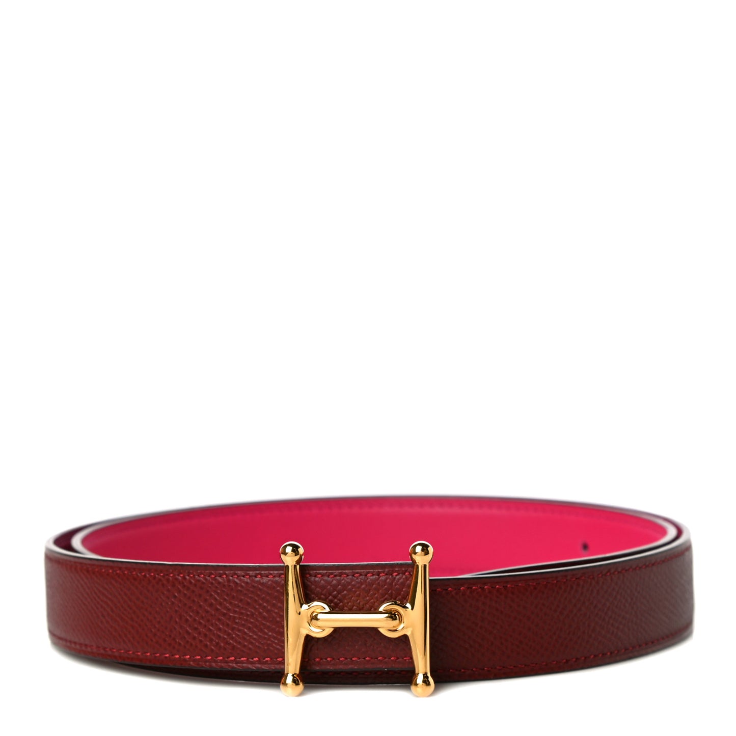 Epsom Swift 24mm Mors H Belt 85 Rouge H Rose Mexico