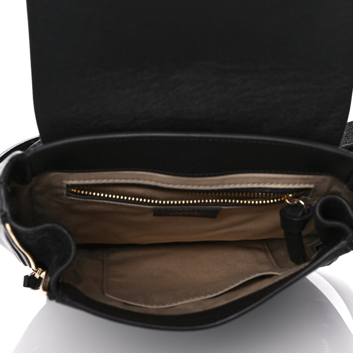 Suede Calfskin Faye Backpack Black