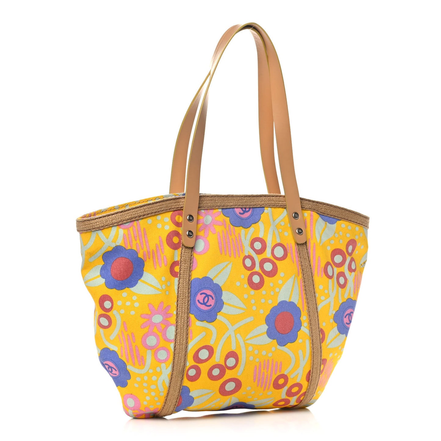 Canvas Printed Tote Multicolor