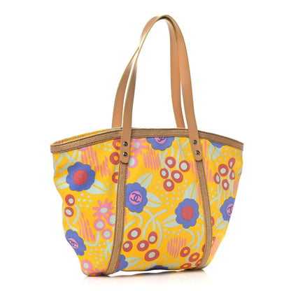 Chanel Canvas Printed Tote Multicolor 3 of 14