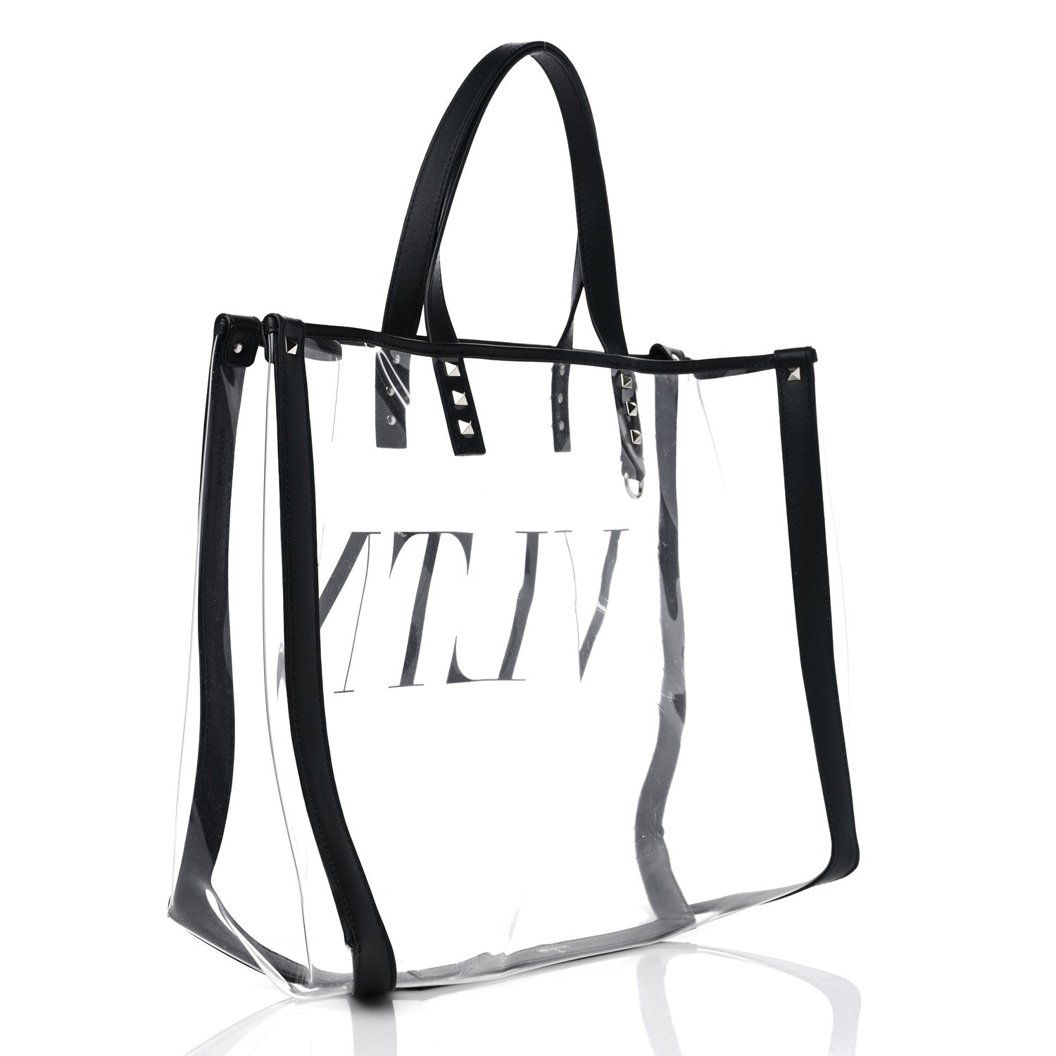 Valentino Garavani Plexy VLTN Small Shopping Bag Transparent 4 of 11