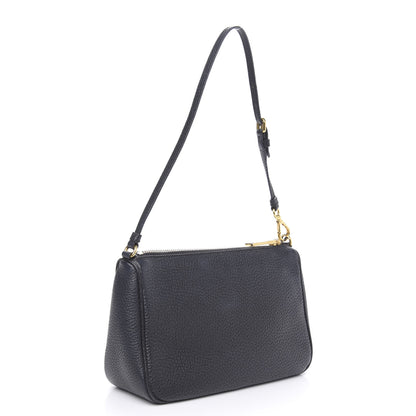 Prada Vitello Daino Pochette Bag Black 3 of 10