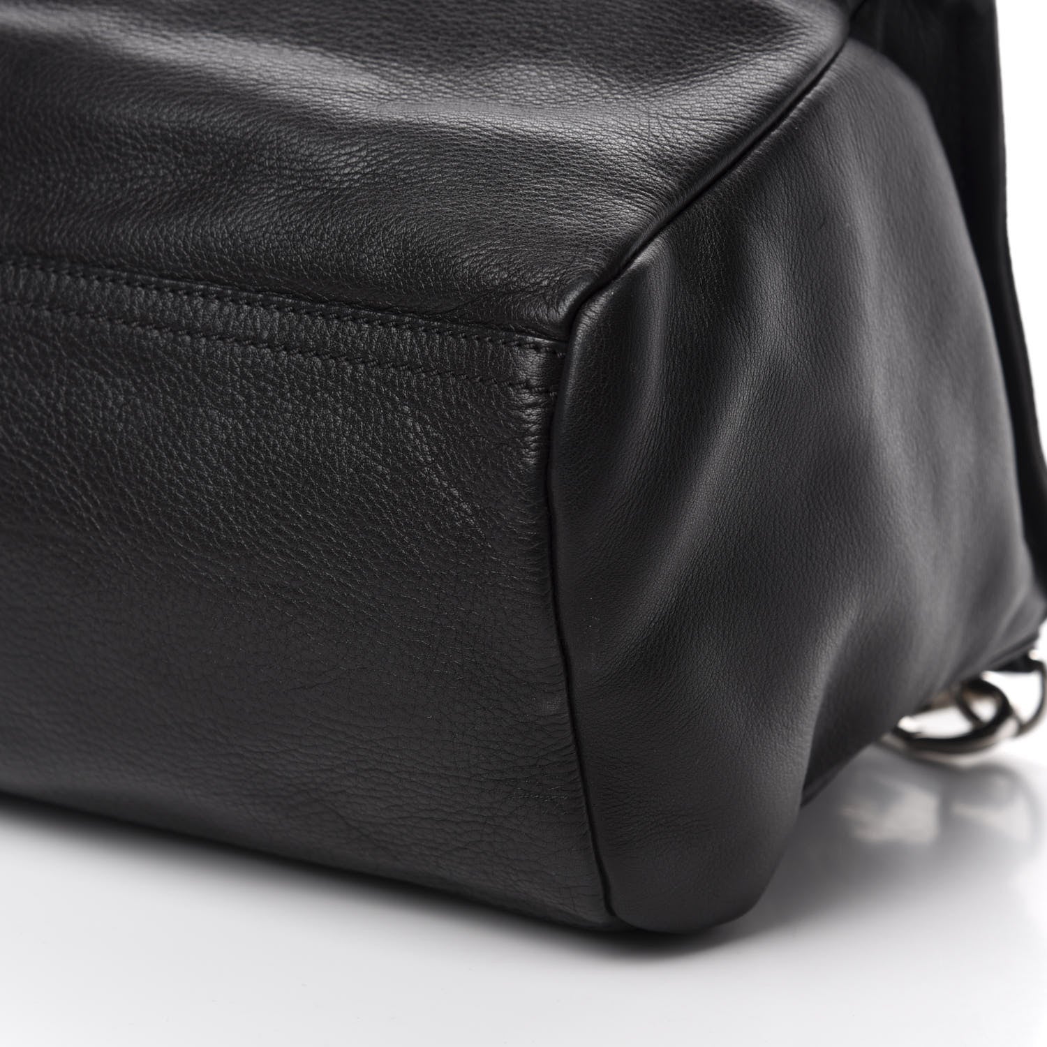 Givenchy Pebbled Calfskin Medium Pyramid Stud Pandora Black 7 of 10