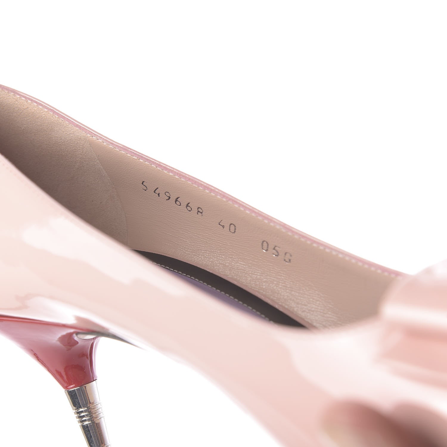 Gucci Patent GG Bow Sadie Spike Mid Heel Pumps 40 Perfect Pink 10 of 11