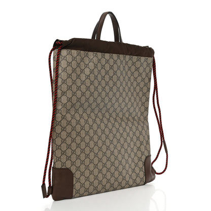 Gucci Soft GG Supreme Monogram Courrier Drawstring Backpack 2 of 10