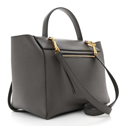 Celine Grained Calfskin Mini Belt Bag Grey 3 of 10