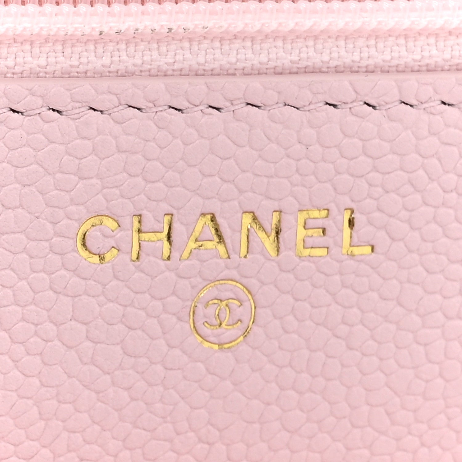 Chanel Caviar Quilted Tiny CC Wallet On Chain WOC Light Pink 6 of 11