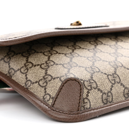 Gucci GG Supreme Monogram Neo Vintage Web Belt Bag Brown 9 of 10