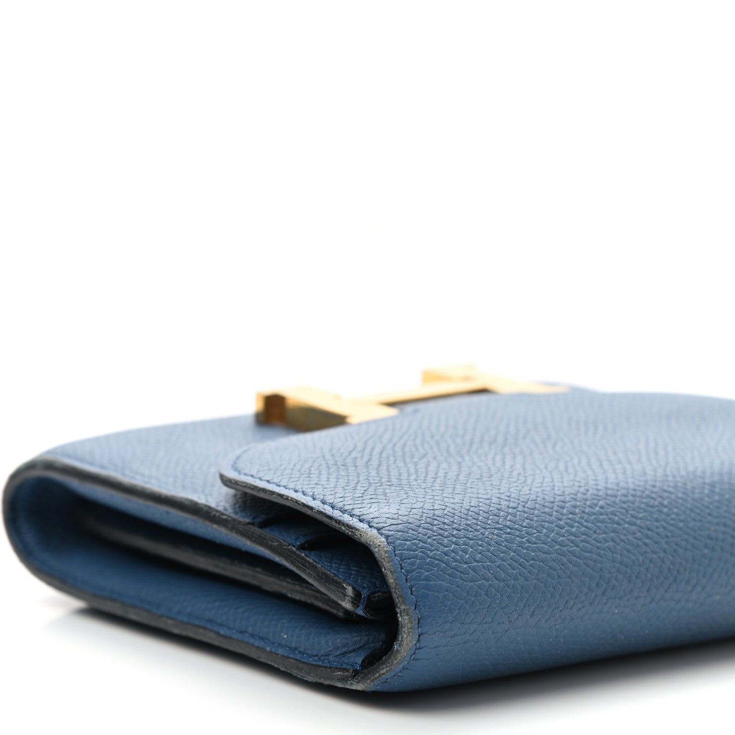 Hermes Epsom Constance Short Wallet Bleu Agate 9 of 13