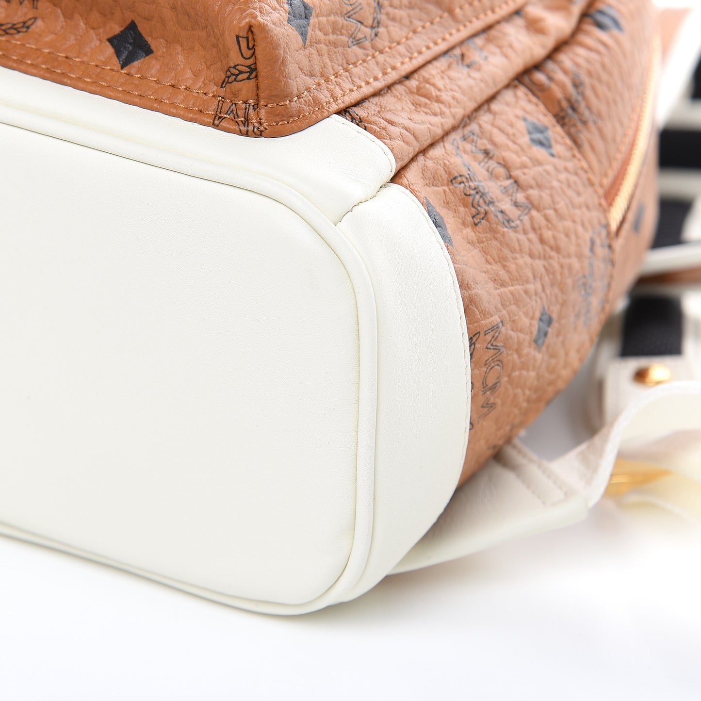 Visetos Mini Stark Backpack Cognac White