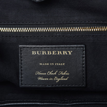 Burberry Grainy Calfskin House Check Small Canterbury Black 6 of 14