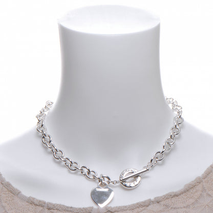 Tiffany Sterling Silver Heart Tag Toggle Necklace 2 of 5