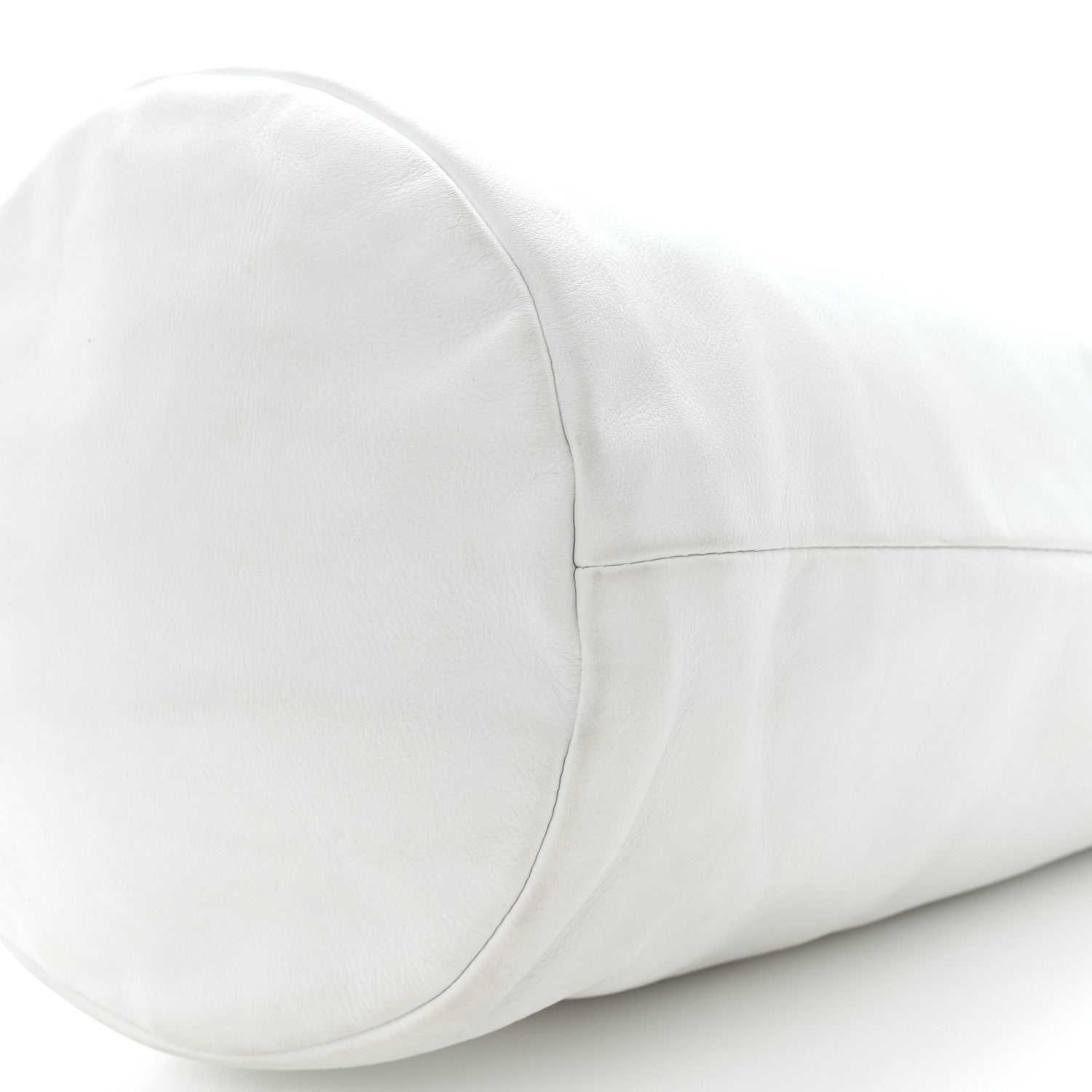 Chanel Calfskin CC Bucket Hobo White 10 of 11