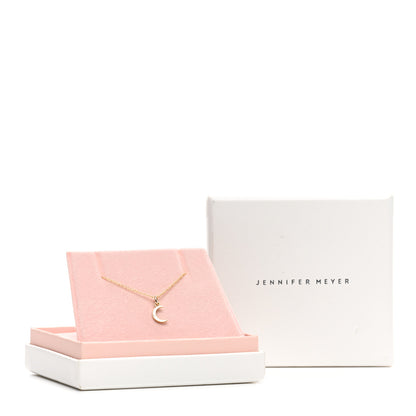 Jennifer Meyer 18K Yellow Gold Diamond Mini Carson Pendant Necklace 5 of 5