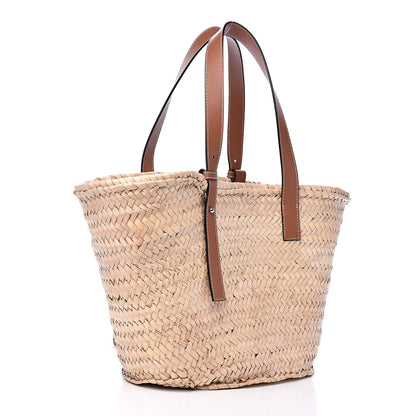 Loewe Raffia Basket Tote Natural Tan 3 of 13