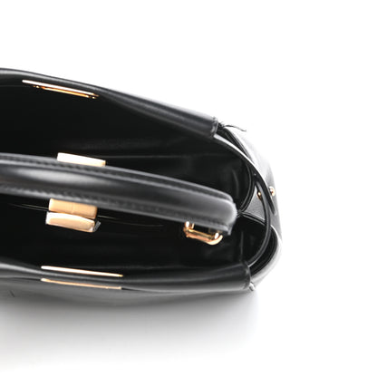 Fendi Nappa Stacked Bar Mini Peekaboo Iconic Satchel Black 5 of 8