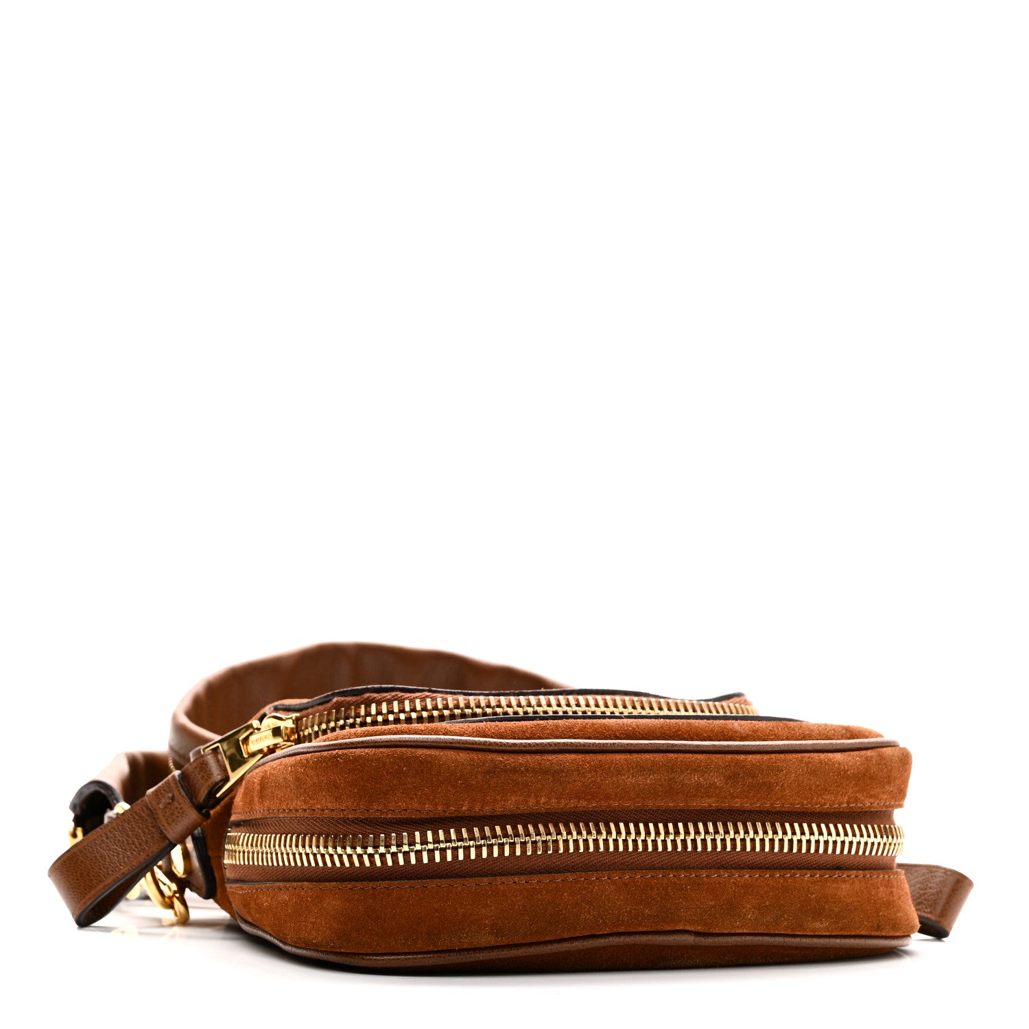 Tom Ford Suede Calfskin Mini Jennifer Crossbody Caramel 4 of 9