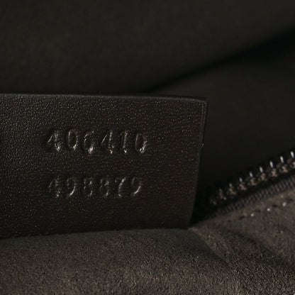 Gucci GG Supreme Monogram Selleria Calfskin Small Flat Messenger Bag Beige Ebony Cocoa Marrone Scuro 7 of 9