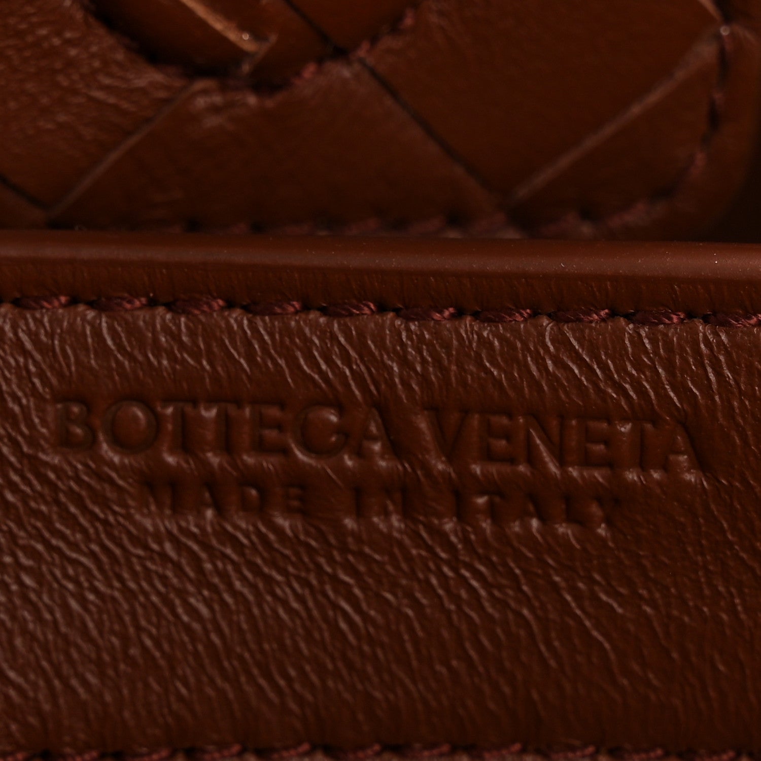 Bottega Veneta Nappa Intrecciato Small Andiamo Shoulder Bag Sapele