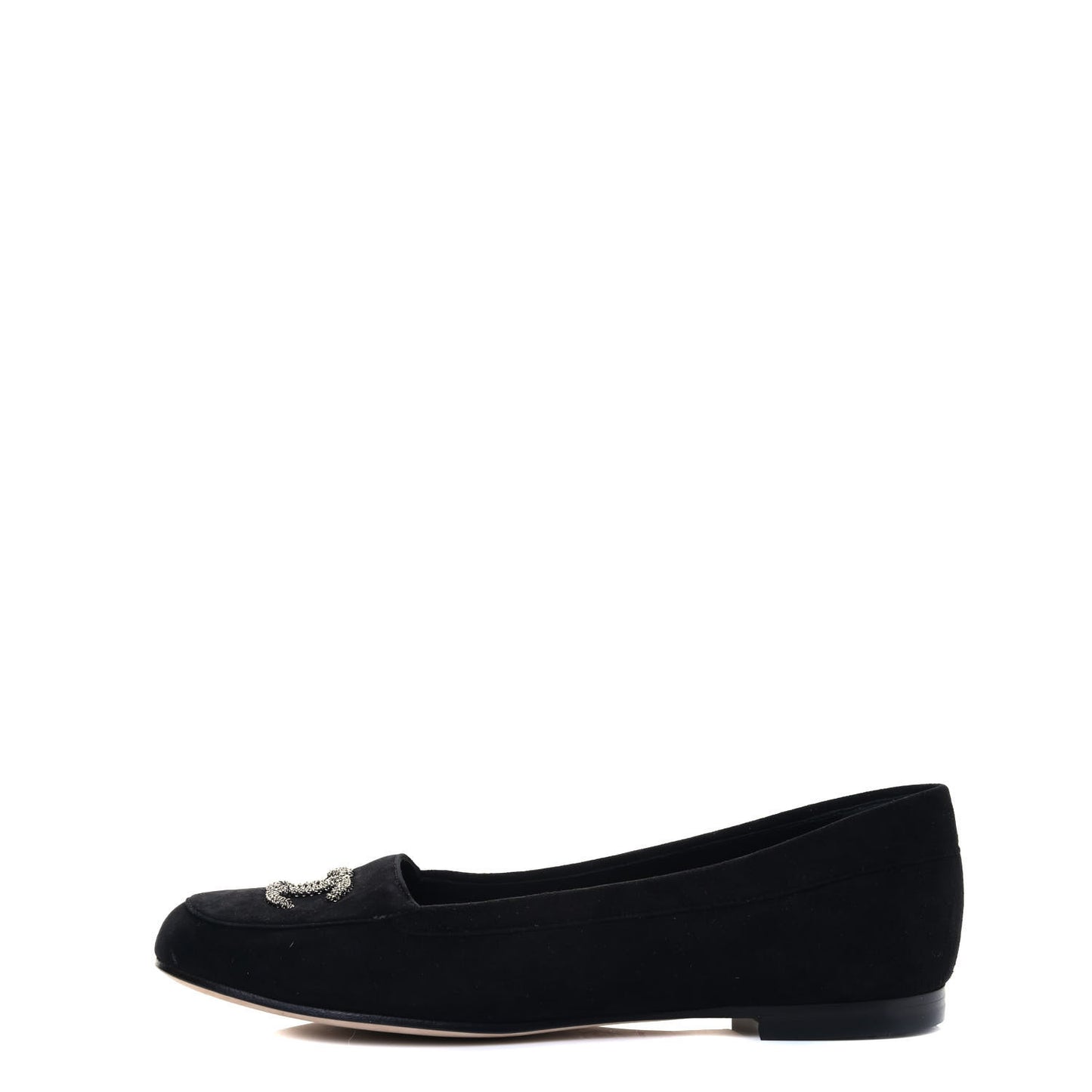 Kid Suede CC Flats 38.5 Black