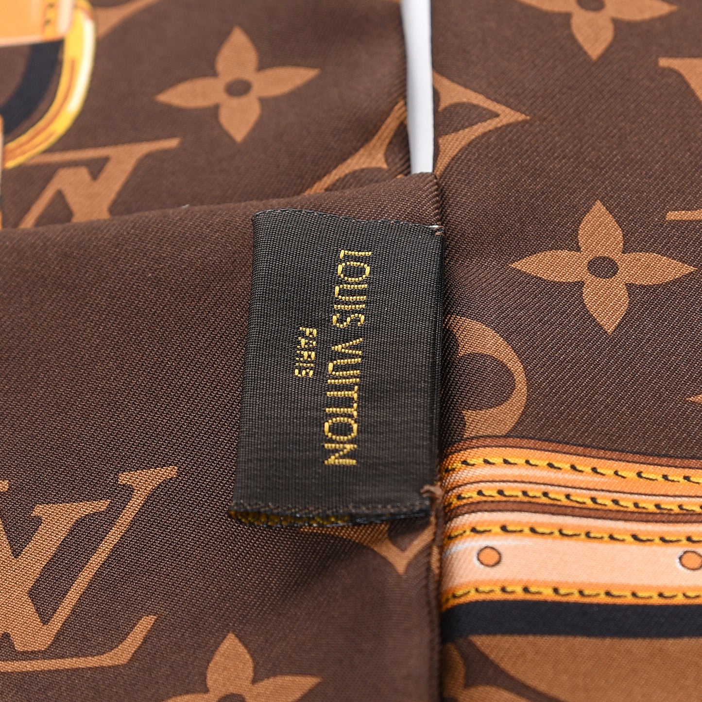 Silk Monogram Confidential Bandeau Brown