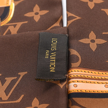 Louis Vuitton Silk Monogram Confidential Bandeau Brown 4 of 5